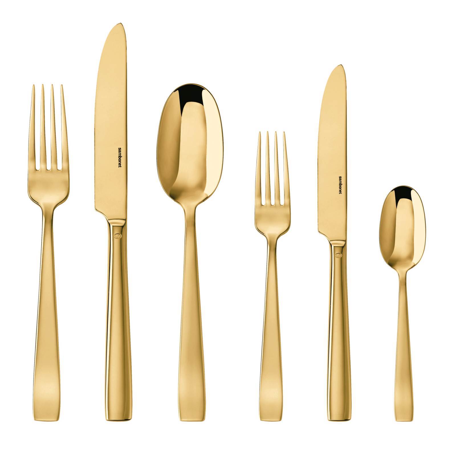Sambonet Besteckset Flat Gold 36-teilig