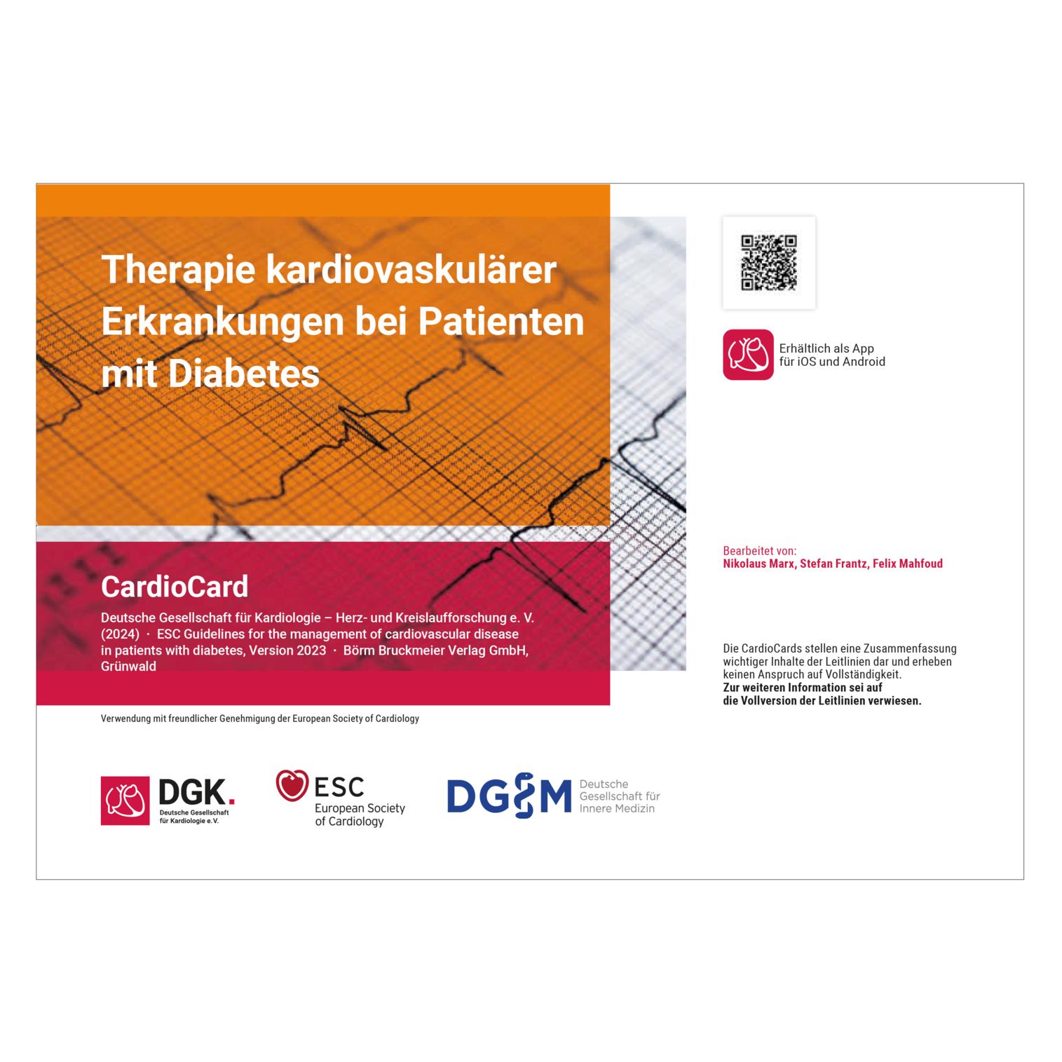 Börm Bruckmeier Therapie kardiovaskulärer Erkrankungen bei Patienten mit Diabetes (Deutsch, Deutsche Gesellschaft für Kardiologie) (45064891)