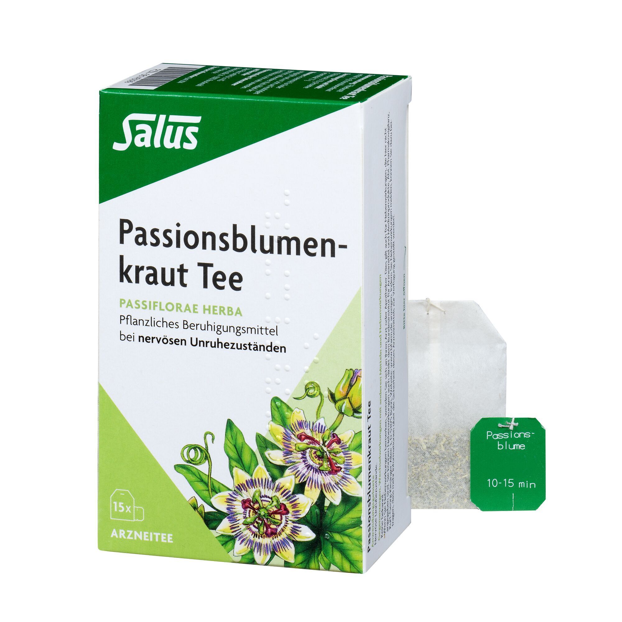 Passionsblumenkraut Tee Passiflorae her.Bio Salus 15 St Filterbeutel