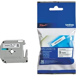 Brother M K221S - Nicht-laminiertes Schriftband - Schwarz auf Weiß - Rolle (0,9 cm x 4 m) - 1 Rolle(n) - für P-Touch 55,