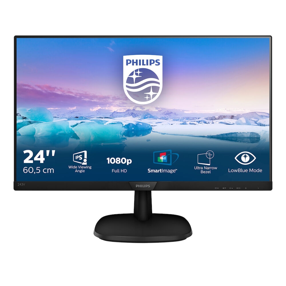 Philips V-Line 243V7QJABF 23.8 Zoll Full HD IPS Panel 16:9 75 Hz Monitor
