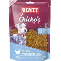 Rinti Chicko Plus Collagen Hearts 80g Hundesnack
