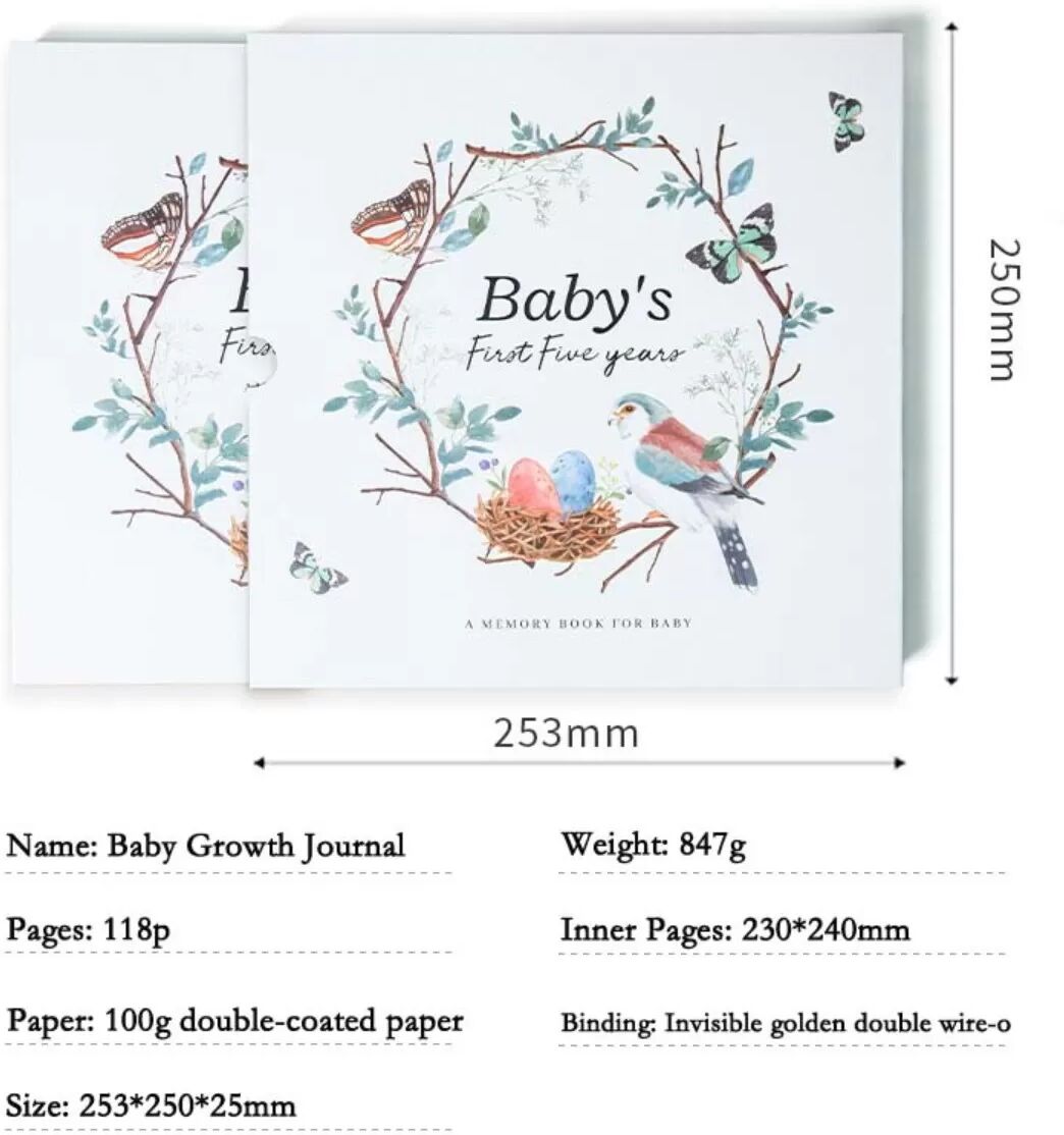 INF Livre de Souvenirs des Cinq Premières Années de Bébé - Capturez les Moments Précieux