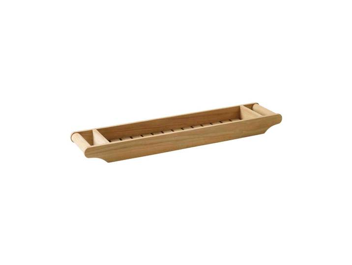 Livetastic Badewannenablage, Naturfarben, Teakfarben, Holz, Teakholz, vollmassiv, 68x6x15 cm, für alle handelsüblichen Badewannen geeignet, Badaccessoires, Sonstige Badaccessoires