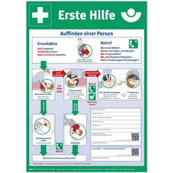 Söhngen, Erste Hilfe Set, First Aid Poster, German Language