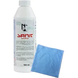 BADfabrik24 Sanit CitroPlus Kalklöser Flasche 500 ml + Mikrofasertuch