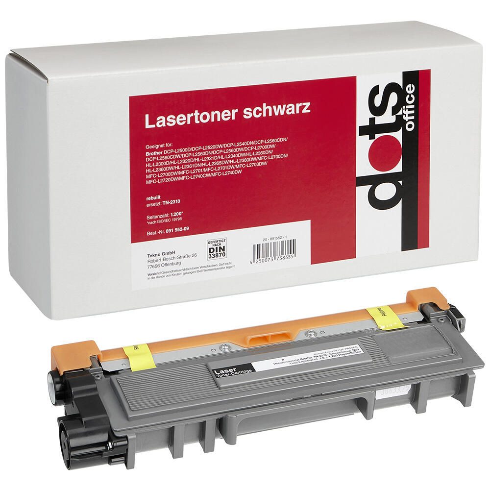 dots Toner kompatibel zu brother TN2310 schwarz 1261,0000-DOTS