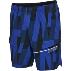 HUMMEL hmlCOURT AOP POCKET SHORTS sodalite blue XL