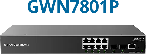 Grandstream GWN7801P Managed Switch 8 Port POE