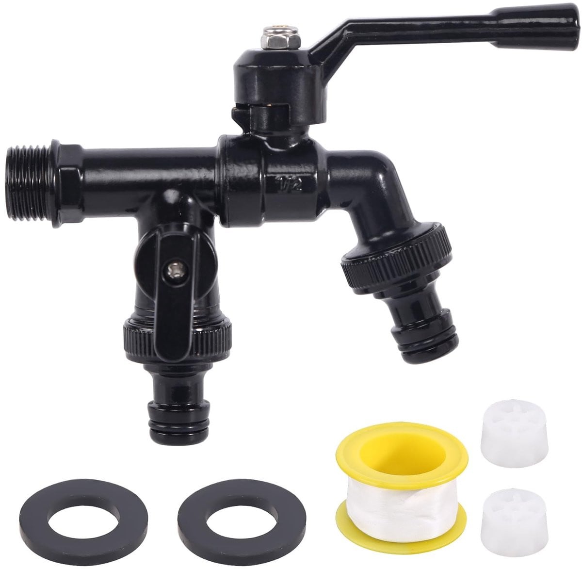 Cosensi Dubbele Tuinkraan Frostbestendig - 3/4 Inch - Messing Kogelkraan