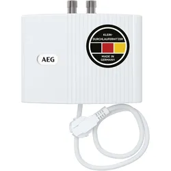 AEG Haustechnik, Warmwassergerät, Klein-Durchlauferhitzer MTH 350 nur fürs Handwaschbecken, 3,5 kW, mit Stecker, drucklos, VDE
