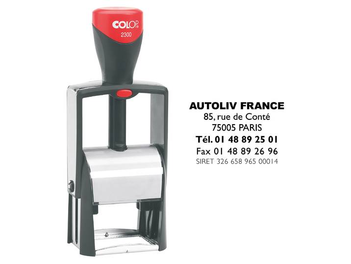 Colop Tampon encreur personnalisable Classic Line 2300 - 7 lignes