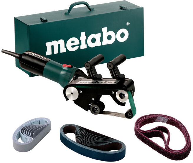 Ponceuse de tubes à bande RBE 9-60 Set metabo, Coffret en tôle d'acier (602183510)
