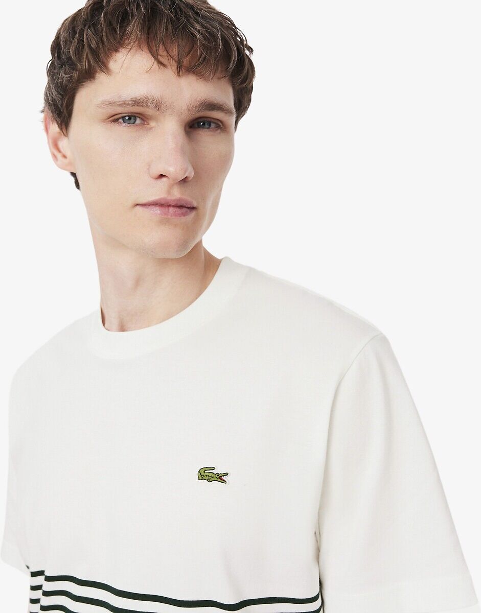 LACOSTE T-shirt en jersey rayé color-block