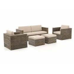 ROUGH-C Sessel-Sofa Lounge-Set 5-teilig