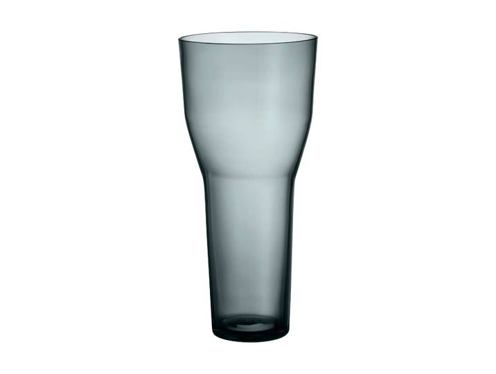 Iittala Solare Vase hoch Ø12x26 cm Stahlgrau