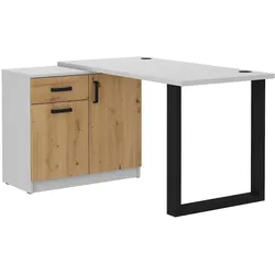 SCHREIBTISCH MALTESA 138x67x75,3 cm Bürotisch Computertisch, Grau