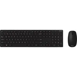 ASUS W5000 Wireless Keyboard and Mouse Set, COPILOT, schwarz, USB, DE