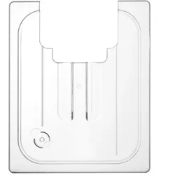 HENDI Gastronorm-Deckel mit Sous-Vide-Stab-Aussparung, GN 1/2, Transparent, 265x325mm