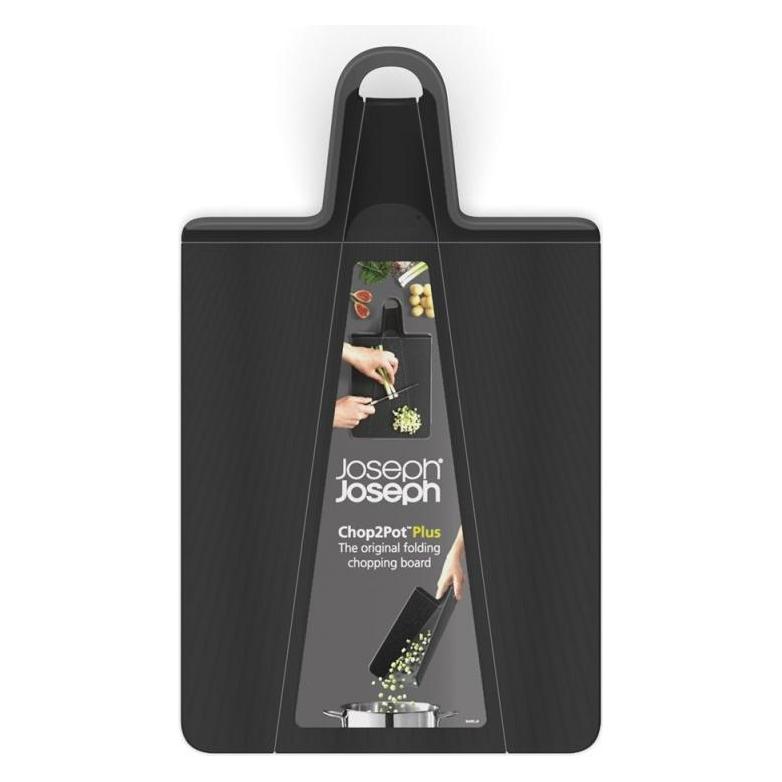 Joseph Joseph Chop2Pot Plus Faltbares Schneidebrett Normal - Schwarz (60202)
