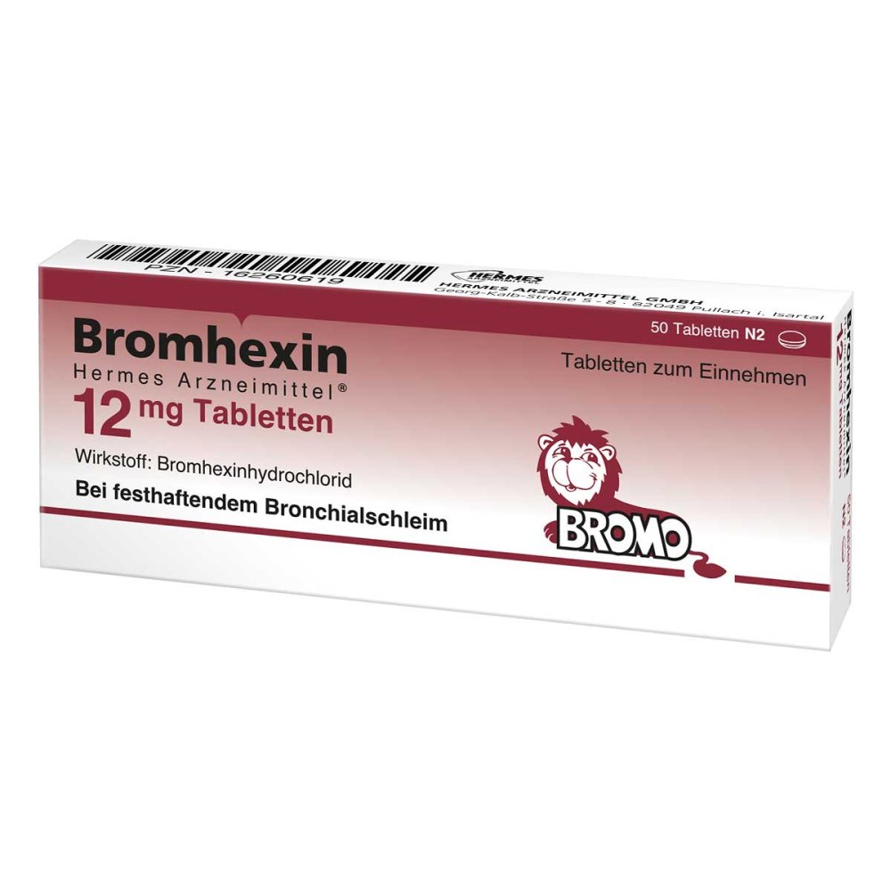 HERMES Arzneimittel GmbH Bromhexin Hermes Arzneimittel 12 mg Tabletten 16260619