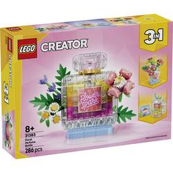 LEGO CREATOR 31383 LEGO® CREATOR 3-in-1-Set mit Blumendeko; 3 Bauoptionen: Parfümflasche, Blumenvase oder Smoothie