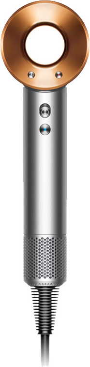 Dyson Supersonic Bright, 110000 RPM, 13,3 l/s, 28 °C, 100 °C, 77 dB, Kupfer, Nickel