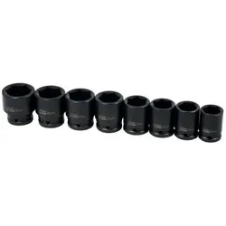 Elmag, Zubehör Maschine, - Schlagnussen-Satz 3/4', 8-teilig SW 26,27,29,30,32,35,36,38 mmin Metallbox