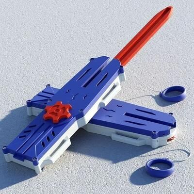 Inspire Select Telescopic Battle Sword Fidget Toy Multiplayer Parent Child Interactive Game blue