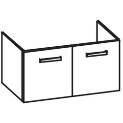 Artiqua 414 Waschtischunterschrank für Memento 5133A1, 5133A2, 5133A3, 5133A4, 5133A5, 5133A6 Rivier 414-WU2T-V28-7180-438