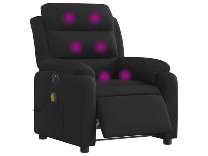 vidaXL Massagesessel Elektrisch Schwarz Stoff