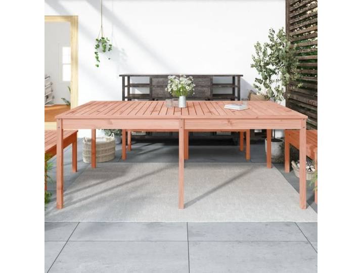 Promo Table Extérieure LMT - Table de jardin 203 5x100x76 cm bois massif de douglas 25 9Kg