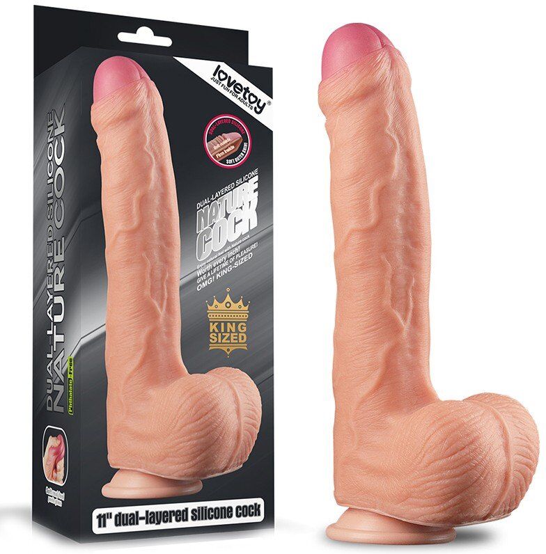 Lovetoy Gode réaliste 28 cm - Nude