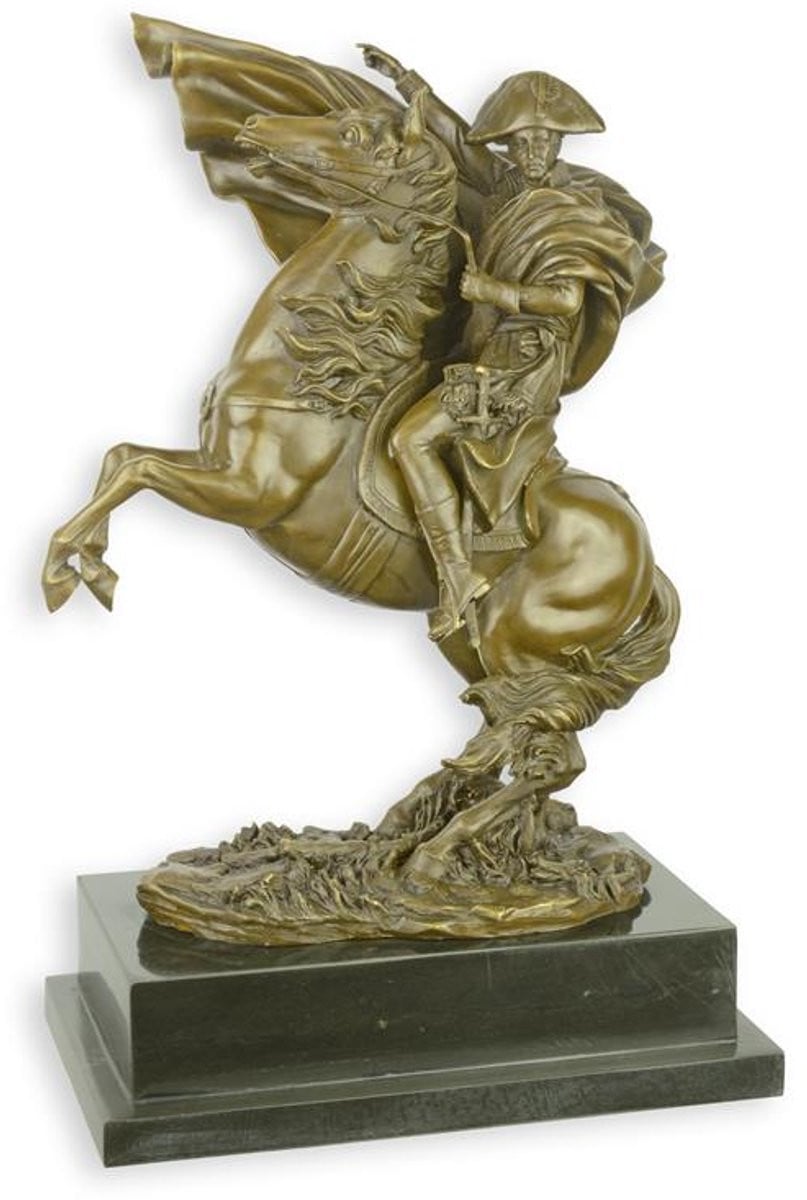 Napoleon te paard bronzen sculptuur beeld Hoogte: 43,5 cm