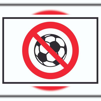 HB-Druck Ballspielen verboten Symbol Schild A4 (210x297mm)