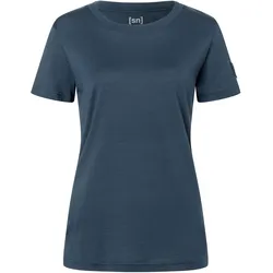Super Natural, Damen, Funktionsshirt, Casual Rib Bio J (XL), Blau