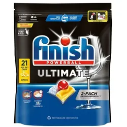 finish Spülmaschinen Caps Ultimate Citrus 21 Stück gelb