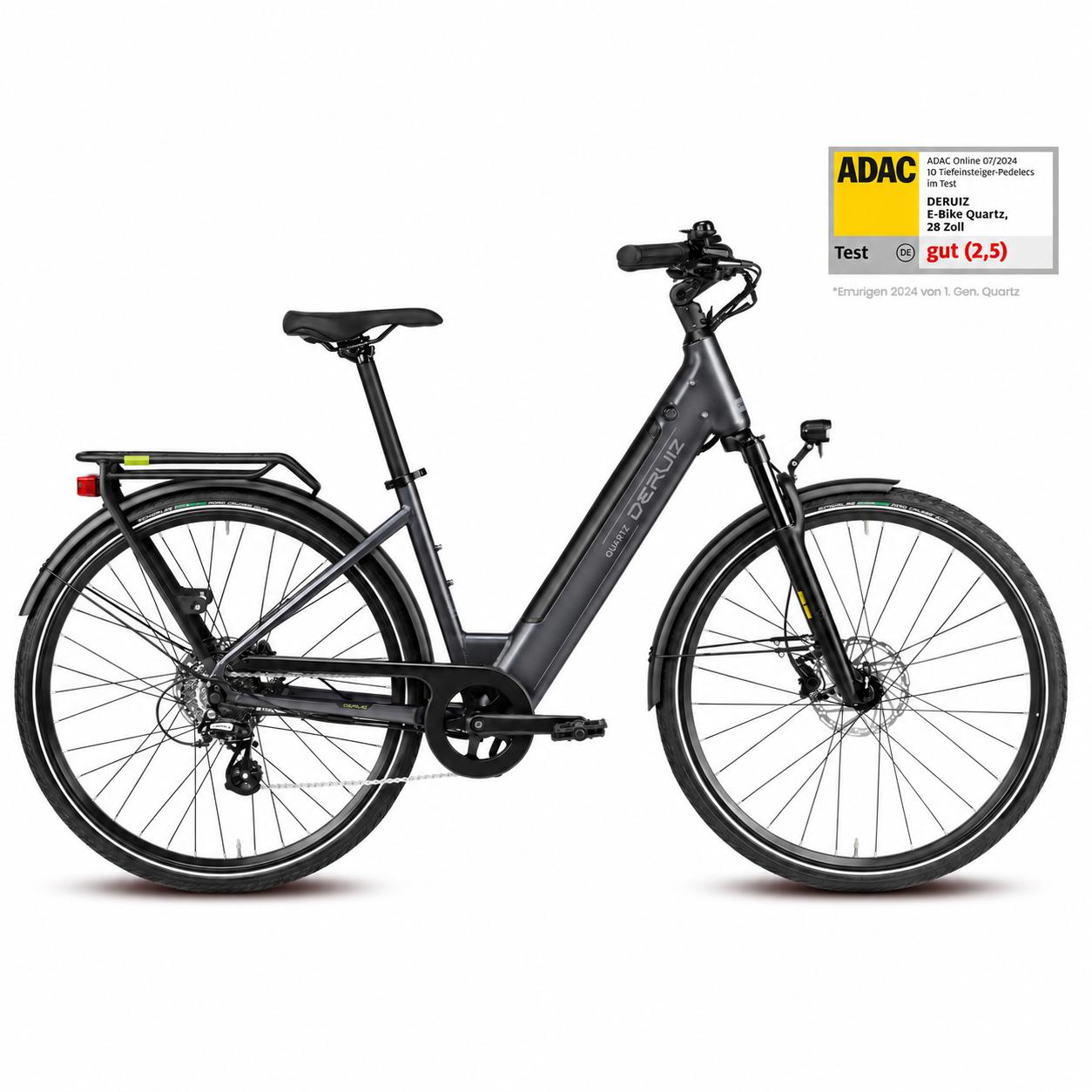 DERUIZ Quartz 2026 E-Citybike, 28 Zoll, 644 Wh, 55 Nm, bis 161 km