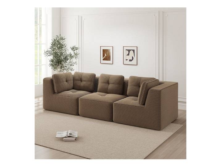 Odikalo Sofa Ecksofa Schlafsofa Modulares Sofa, Cord