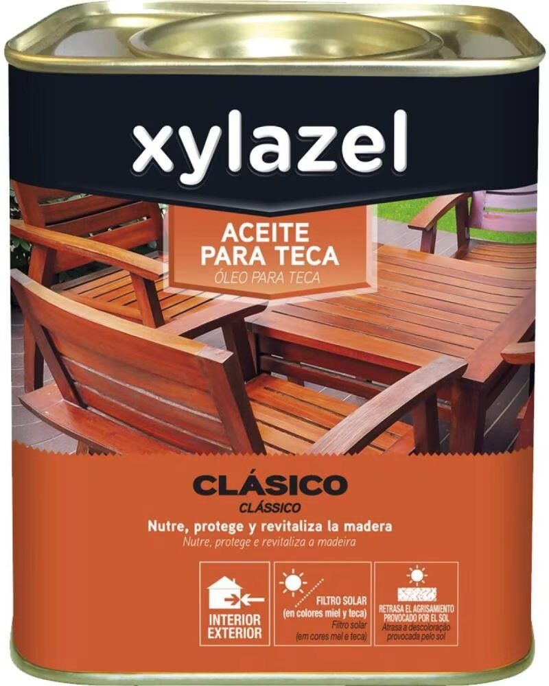 Aceite Para Teca Xylazel Clásico Protector De Madera Marrón F-036062 Talla Única Unisex