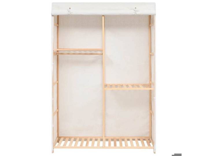 SALE 2026 armoire à vêtements Blanc - Garde-robe à 3 niveaux 110x40x170cm 7.8 Kg 260915