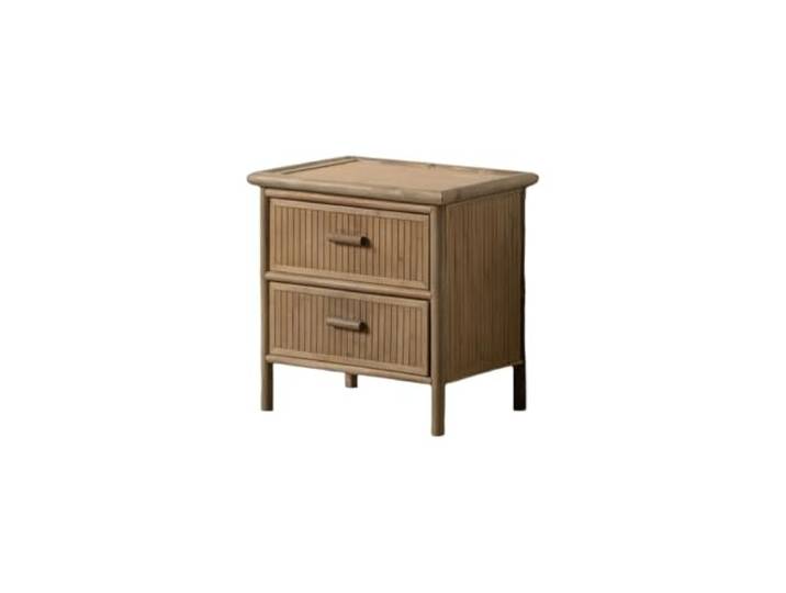 BigBuy Home Table de Chevet en Bambou Naturel 48 x 36 x 49 cm
