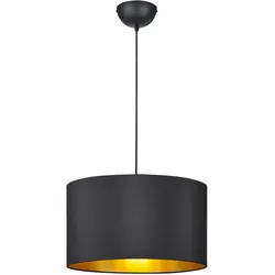 Hängeleuchte Hostel in Schwarz/Gold max. 60 Watt