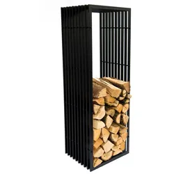 DanDiBo Kaminholzregal D-Stil 150 cm Kaminholzständer Holzkorb Kaminholzhalter Holzregal