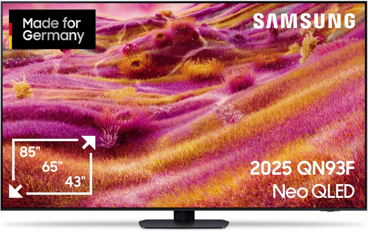 Samsung 75" Neo QLED QN93F 4K Vision AI Smart TV (2025), 190,5 cm (75"), 3840 x 2160 Pixel, Neo QLED, Smart-TV, WLAN, Schwarz