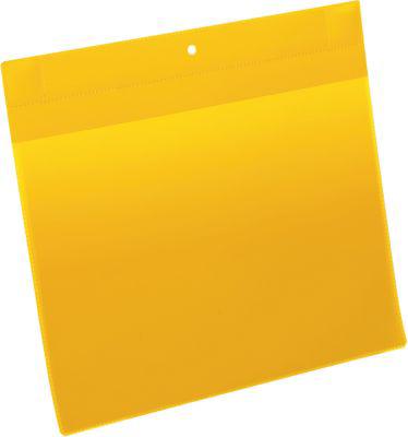 Neodym-Magnettaschen B 297 x 210 mm (A4 quer), 10 Stück, gelb