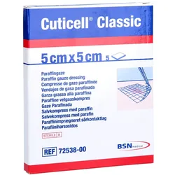 Cuticell Classic Wundgaze 5x5 cm 5 St