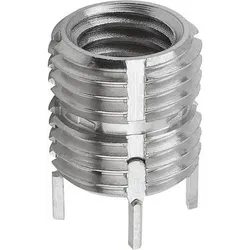 GEWINDEEINSATZ SELBSTSICHERND, INNEN- UND AUSSENGEWINDE, M10 M14X1,5, EDELSTAHL PASSIVIERT