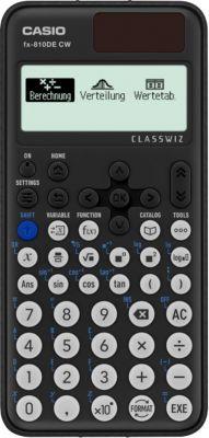 Casio wissenschaftlicher Taschenrechner fx-810DE CW, LC-Display, B 77 x H 162 mm, schwarz