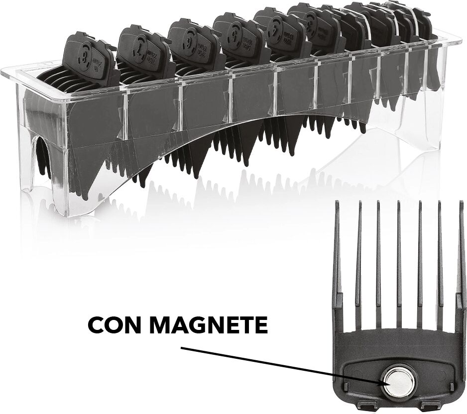 Xanitalia Set rialzi con magnete per tosatrice tagliacapelli universale
